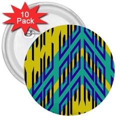 Tribal Angles 			3  Button (10 Pack) by LalyLauraFLM