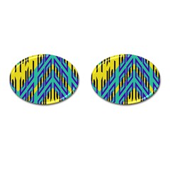 Tribal Angles 			cufflinks (oval) by LalyLauraFLM