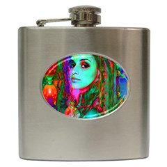 Alice In Wonderland Hip Flask (6 Oz) by icarusismartdesigns