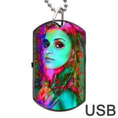 Alice In Wonderland Dog Tag Usb Flash (one Side) by icarusismartdesigns