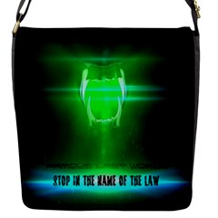 Stop In The Name Of The Law Flap Messenger Bag (s) by RespawnLARPer