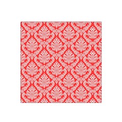 Salmon Damask Satin Bandana Scarf by SalonOfArtDesigns