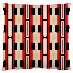 Rectangles And Stripes Pattern 	large Flano Cushion Case (two Sides) by LalyLauraFLM