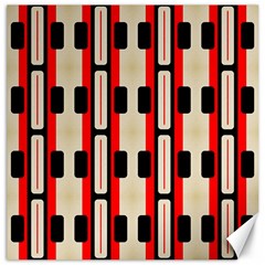 Rectangles And Stripes Pattern 			canvas 16  X 16  by LalyLauraFLM