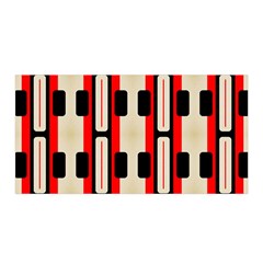 Rectangles And Stripes Pattern Satin Wrap by LalyLauraFLM