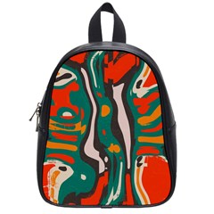 Retro Colors Chaos 			school Bag (small) by LalyLauraFLM