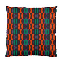 Green Orange Shapes Pattern 	standard Cushion Case (two Sides) by LalyLauraFLM