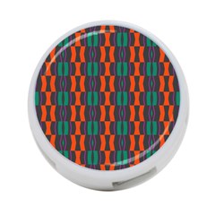 Green Orange Shapes Pattern 			4-port Usb Hub (one Side) by LalyLauraFLM