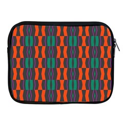 Green Orange Shapes Pattern 			apple Ipad 2/3/4 Zipper Case by LalyLauraFLM