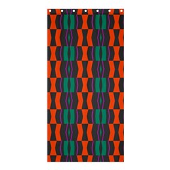 Green Orange Shapes Pattern 	shower Curtain 36  X 72  by LalyLauraFLM