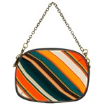 Diagonal stripes in retro colors 	Chain Purse (Two Sides) Front