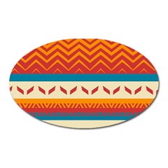 Tribal Shapes  			magnet (oval) by LalyLauraFLM