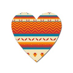 Tribal Shapes  			magnet (heart) by LalyLauraFLM