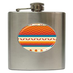 Tribal Shapes  			hip Flask (6 Oz) by LalyLauraFLM