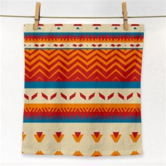 Tribal Shapes  			face Towel by LalyLauraFLM