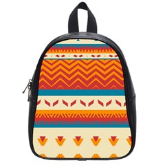 Tribal Shapes  			school Bag (small) by LalyLauraFLM