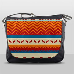 Tribal Shapes  			messenger Bag by LalyLauraFLM