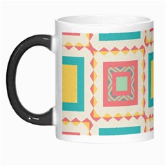 Pastel Squares Pattern Morph Mug by LalyLauraFLM