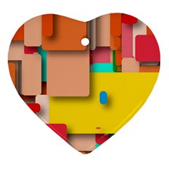 Rounded Rectangles Ornament (heart) 