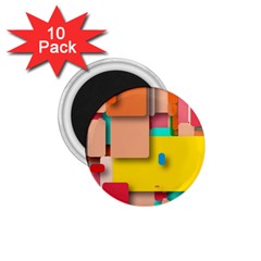 Rounded Rectangles 1 75  Magnets (10 Pack)  by hennigdesign