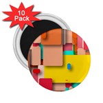 Rounded Rectangles 2.25  Magnets (10 pack)  Front