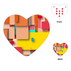 Rounded Rectangles Playing Cards (heart)  by hennigdesign