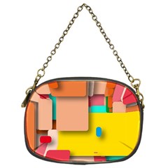 Rounded Rectangles Chain Purses (one Side)  by hennigdesign