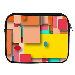 Rounded Rectangles Apple Ipad 2/3/4 Zipper Cases