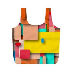 Rounded Rectangles Full Print Recycle Bags (m)  by hennigdesign