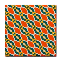 Chains And Squares Pattern 			tile Coaster by LalyLauraFLM