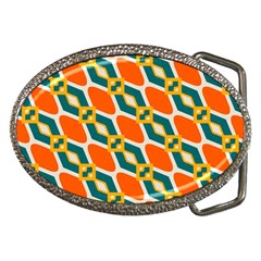 Chains And Squares Pattern 			belt Buckle by LalyLauraFLM