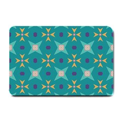 Flowers And Stars Pattern   			small Doormat by LalyLauraFLM