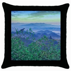 Fantasy Landscape Photo Collage Throw Pillow Cases (black) by dflcprints