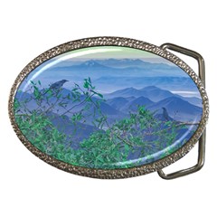 Fantasy Landscape Photo Collage Belt Buckles by dflcprints