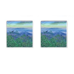 Fantasy Landscape Photo Collage Cufflinks (square) by dflcprints