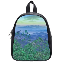 Fantasy Landscape Photo Collage School Bags (small)  by dflcprints