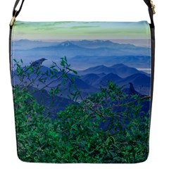 Fantasy Landscape Photo Collage Flap Messenger Bag (s) by dflcprints