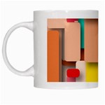 Rounded Rectangles White Mugs Left