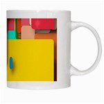 Rounded Rectangles White Mugs Right