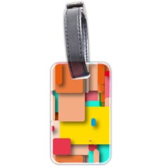 Rounded Rectangles Luggage Tags (two Sides)