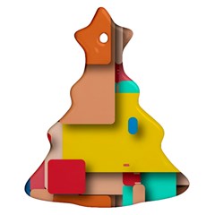 Rounded Rectangles Ornament (christmas Tree)