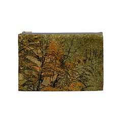 Floral Grunge Cosmetic Bag (medium)  by dflcprints