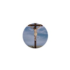 Jesus On The Cross Illustration 1  Mini Buttons by dflcprints