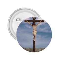 Jesus On The Cross Illustration 2 25  Buttons by dflcprints