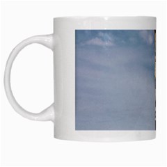 Jesus On The Cross Illustration White Mugs by dflcprints