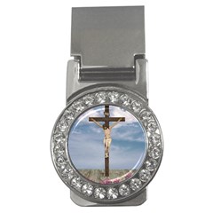 Jesus On The Cross Illustration Money Clips (cz)  by dflcprints