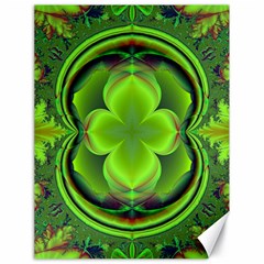 Green Clover Canvas 18  X 24   by Delasel