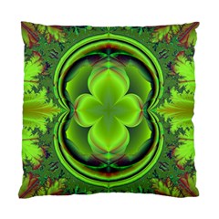 Green Clover Standard Cushion Case (one Side)  by Delasel