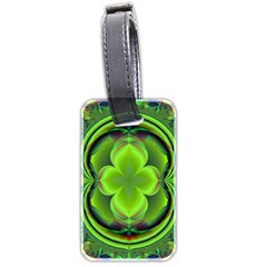 Green Clover Luggage Tags (two Sides)