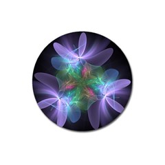 Ethereal Flowers Magnet 3  (round) by Delasel